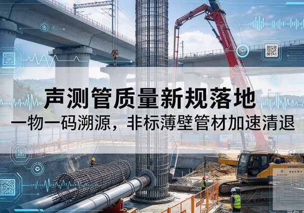 喜德声测管质量新规落地，一物一码溯源，非标薄壁管材加速清退